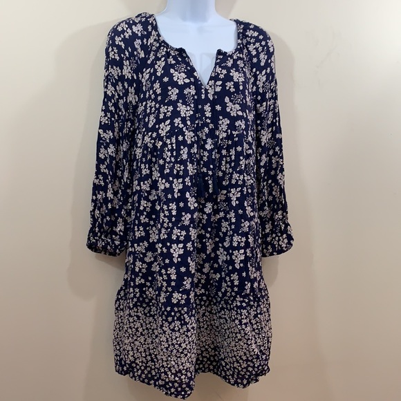 Old Navy Floral Long Sleeve V-Neck Dress  Size XS - Picture 6 of 8